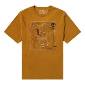 Timberland cu imprimeu tip hartă, mânecă scurtă, mărime mică