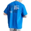 Timberland Galben cu imprimeu Cargo cu guler rotund și pantaloni scurți Albastru