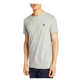 Timberland Outdoor cu guler rotund și mânecă scurtă, gri