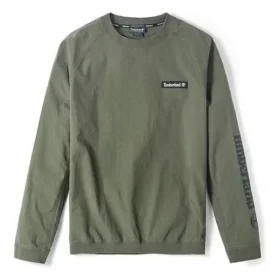 Timberland Outdoor cu guler rotund, imprimeu verde