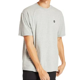 Timberland SS20 Casual cu guler rotund, imprimeu, mânecă scurtă, gri