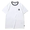 Timberland SS20 CoolMax Logo cu mânecă scurtă și guler rotund, alb