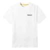 Timberland SS20 cu guler rotund, imprimeu, mânecă scurtă, alb