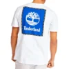 Timberland SS20 cu imprimeu logo, mânecă scurtă, alb