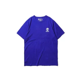 Timberland SS20 cu imprimeu logo, mânecă scurtă, albastru