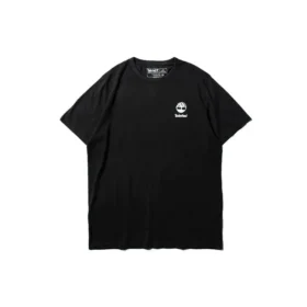 Timberland SS20 cu imprimeu logo, mânecă scurtă, Negru