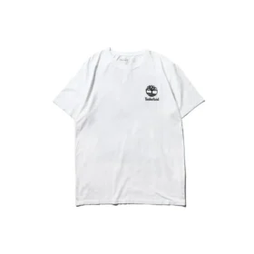 Timberland SS20 cu imprimeu, mânecă scurtă, alb
