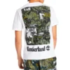 Timberland SS20 cu imprimeu, mânecă scurtă, alb