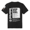 Timberland SS20 Earth Series cu imprimeu, mânecă scurtă, Negru