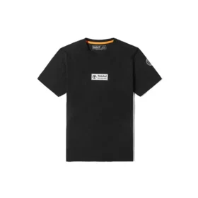 Timberland SS20 Earth Series cu imprimeu, mânecă scurtă, Negru