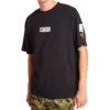 Timberland SS20 Earth Series cu imprimeu, mânecă scurtă, Negru
