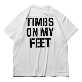 Timberland SS20 Slogan Printing cu mânecă scurtă, alb