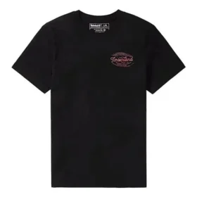 Timberland SS20 Tricou cu guler rotund și imprimeu, mânecă scurtă, negru Timberland SS20 Tricou cu guler rotund și imprimeu, mânecă scurtă, negru
