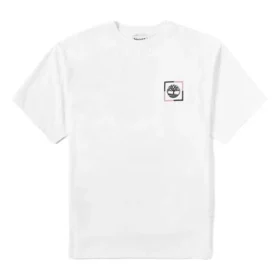 Timberland SS20 Tricou cu guler rotund și mâneci scurte, alb