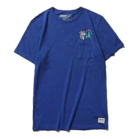 Timberland SS20 Tricou cu mânecă scurtă și imprimeu, albastru Timberland SS20 Tricou cu mânecă scurtă și imprimeu, albastru