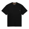 Timberland Tricou cu guler rotund, pantaloni scurți, imprimeu galben, Negru