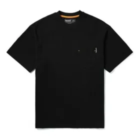 Timberland Tricou cu guler rotund, pantaloni scurți, imprimeu galben, Negru
