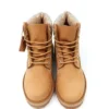 Timberland x Jimmy Choo 6-Inch Crystal Cizme „Grâu Nubuck with Crystals”