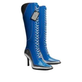 Timberland x Veneda Carter 14 Inch Lace-Up Zip Cizme „Bright Blue”
