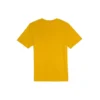 Tricou casual, larg, cu guler rotund, imprimeu, mânecă scurtă, stil pentru cuplu, galben