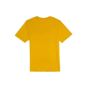 Tricou casual, larg, cu guler rotund, imprimeu, mânecă scurtă, stil pentru cuplu, galben