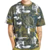 Tricou casual Timberland cu mâneci scurte și guler rotund