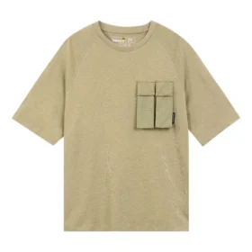 Tricou cu buzunar „Light Khaki”