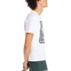 Tricou cu guler rotund și imprimeu, cu mâneci scurte, alb, Timberland