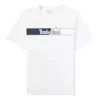 Tricou cu mânecă scurtă și imprimeu cu logo Timberland, alb
