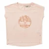 Tricou cu mânecă scurtă și imprimeu logo roz