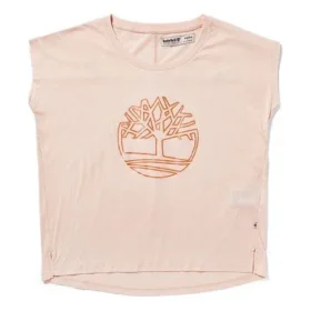Tricou cu mânecă scurtă și imprimeu logo roz