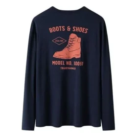 Tricou cu mâneci lungi cu logo „Navy Pink”