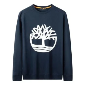 Tricou cu mâneci lungi și logo copac „Navy”