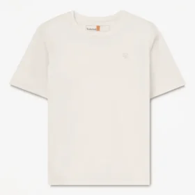 Tricou cu mâneci scurte Dunstan pentru femei – Alb vintage