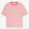 Tricou cu mâneci scurte și dungi pentru femei Tricou cu mâneci scurte și dungi pentru femei