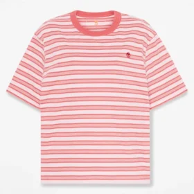 Tricou cu mâneci scurte și dungi pentru femei