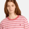 Tricou cu mâneci scurte și dungi pentru femei Tricou cu mâneci scurte și dungi pentru femei