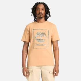 Tricou cu mâneci scurte și logo grafic pentru bărbați