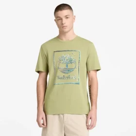 Tricou cu mâneci scurte și logo grafic pentru bărbați