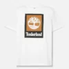 Tricou cu mâneci scurte și logo pătrat