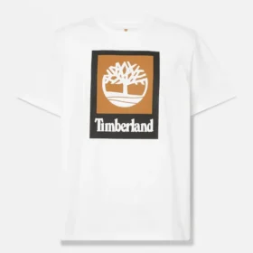 Tricou cu mâneci scurte și logo pătrat