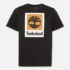 Tricou cu mâneci scurte și logo pătrat Tricou cu mâneci scurte și logo pătrat
