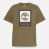 Tricou cu mâneci scurte și logo pătrat