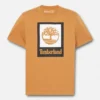 Tricou cu mâneci scurte și logo pătrat Tricou cu mâneci scurte și logo pătrat