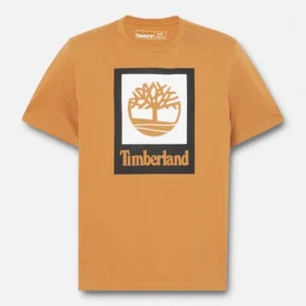 Tricou cu mâneci scurte și logo pătrat