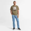 Tricou cu mâneci scurte și logo pătrat