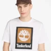 Tricou cu mâneci scurte și logo pătrat