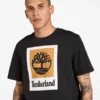 Tricou cu mâneci scurte și logo pătrat Tricou cu mâneci scurte și logo pătrat
