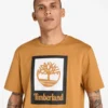 Tricou cu mâneci scurte și logo pătrat Tricou cu mâneci scurte și logo pătrat