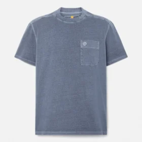 Tricou pentru bărbați Merrymack River, vopsit în bucată, cu buzunar la piept